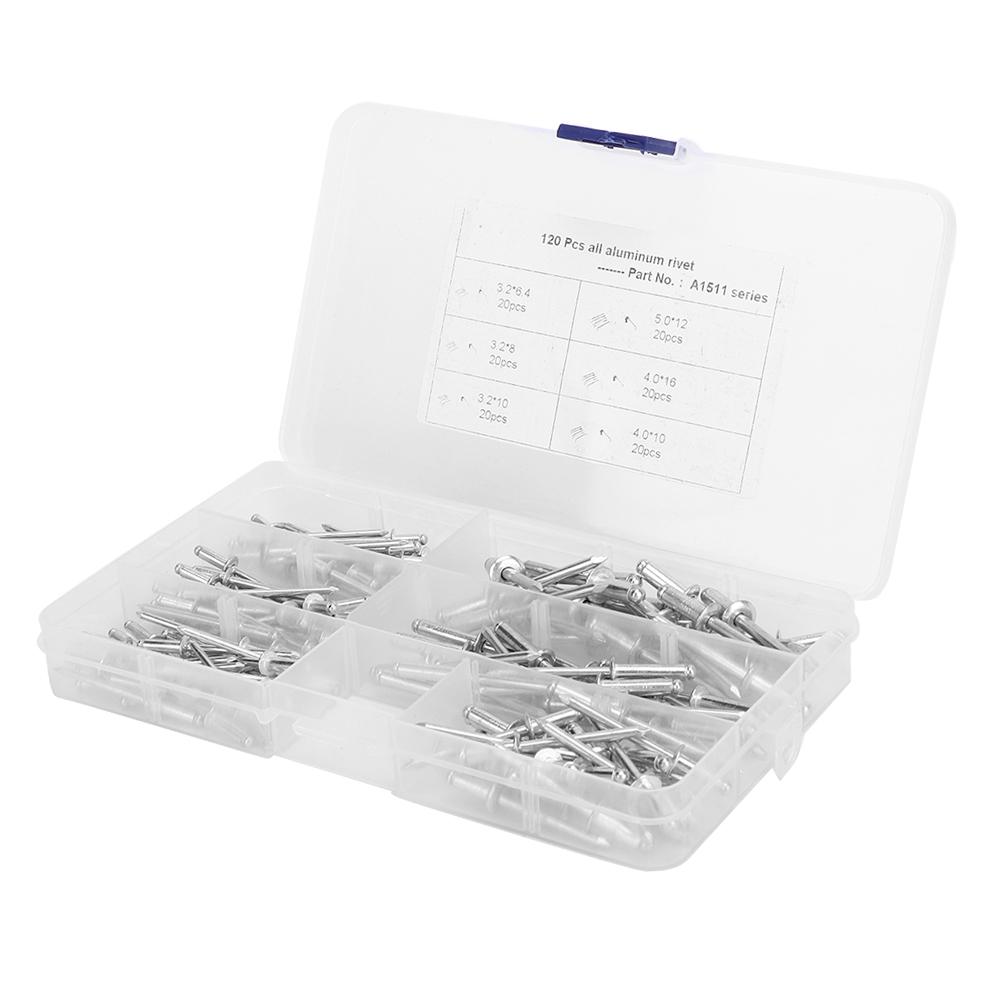 120pcs Aluminum Blind Rivets Anti Rust Anti Corrosion Practical Boat Industry Accessory