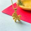 Elegant Zodiac Horse Necklace for Women – High-End Chinese Style Collarbone Accessory