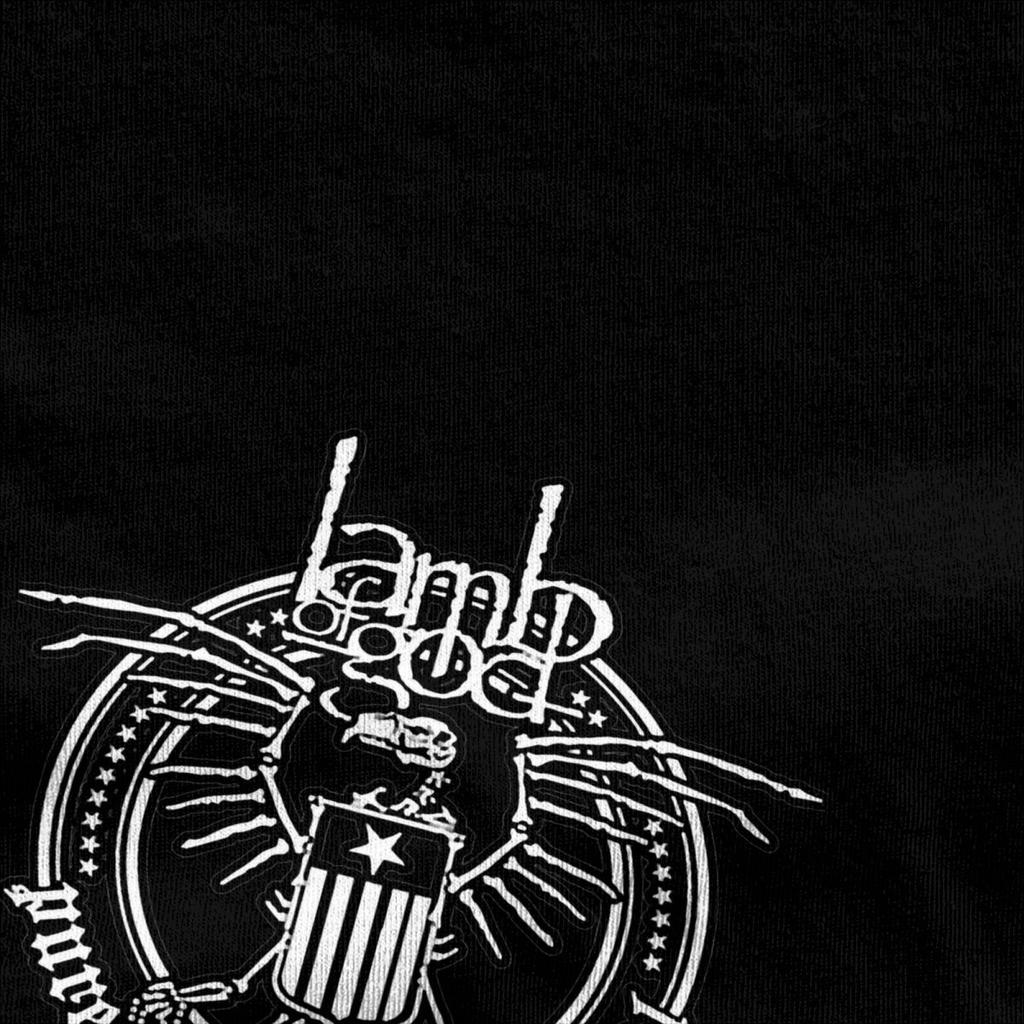 Lamb Of God T-Shirt Heavy Mental Band Trendy Cool T Shirts Short Sleeve Y2K Retro Tshirt Summer Cotton 4XL 5XL Top Tees