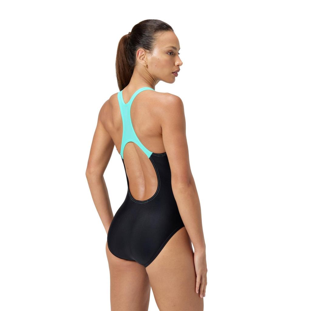 Speedo Womens/Ladies Medley Logo Muscleback One Piece Swimsuit