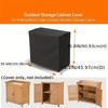 Wasserdichte Schrankabdeckung für den Außenbereich, Aufbewahrungsbox-Schutz, Robuste wasserdichte Abdeckung für Gartenmöbel und Lagereinheiten
