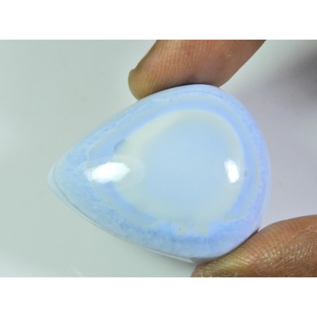 WOW!! 29X36X10 MM Natural Blue Opal Pear Cabochon Loose Gemstone 56Cts. ET-186