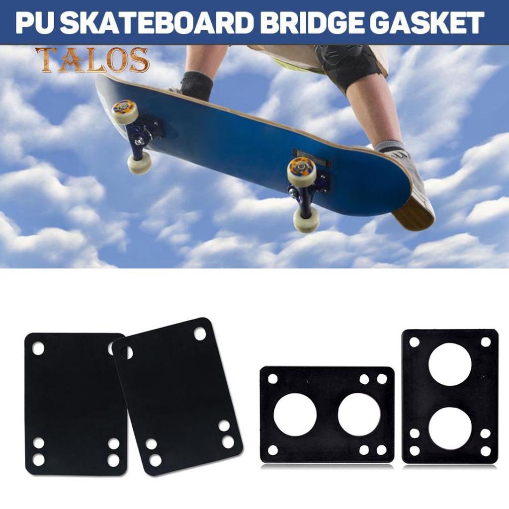Buy 2Pcs 3mm/6mm Soft Skateboard Riser Pads Longboard Shock Proof