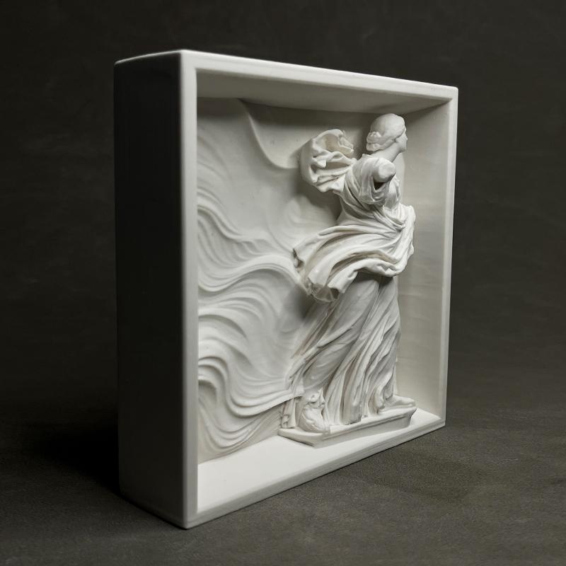 Goddess of Wind Plaster Statue Crafts Desk Decoration Ornaments Creative Goddess Characters Sculpture Room Aesthetic Decor