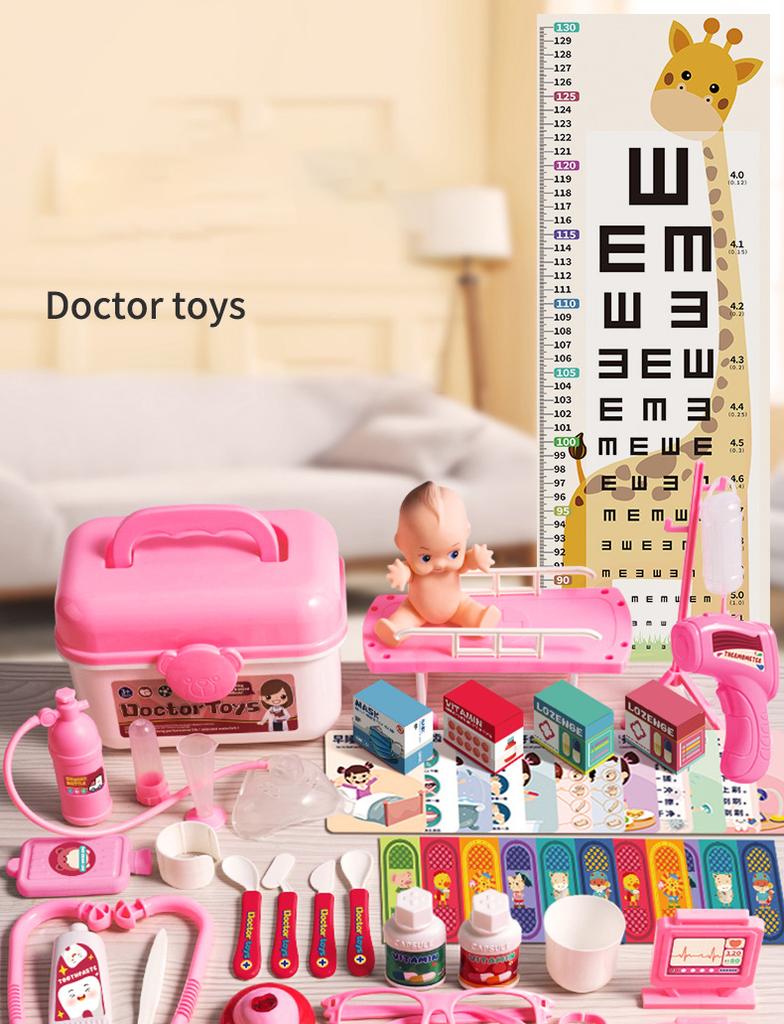 Kinder Arzt Spielset Simulation Krankenschwester Spielzeug Arztzubehör für Kinder Heimspielzeug Arztset Spielzeug Geschenk für Kinder Jungen Mädchen