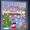 Creative Christmas Snowman and Santa Claus Electrostatic Window Stickers