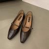 Fashion SUOJIALUN 2025 Autumn Women Flat Shoes Fashion Pointed Toe Shallow Slip On Ladies Elegant Csual Ballet Shoes Dress Laofer Shoes