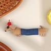 Cute Dachshund Cloth Doll Ornament Waterproof Surface Charm for DIY Brooch Keychain Hairpin Craft Home Decor