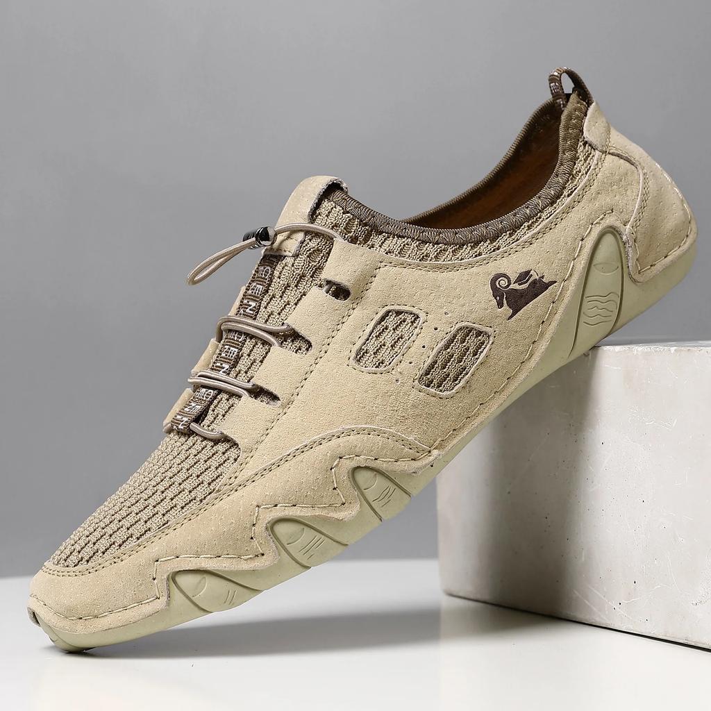 Outdoor Mesh Herren Sneaker Rutschfeste Herren Slipper Atmungsaktive Sommer Freizeitschuhe für Herren Leichte Camping Wanderschuhe