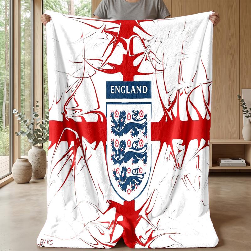 England national football team Theme blanket Soft Flannel Blanket Plush Throw Blanket Cozy Sofa Bed Blanket for Home Decor