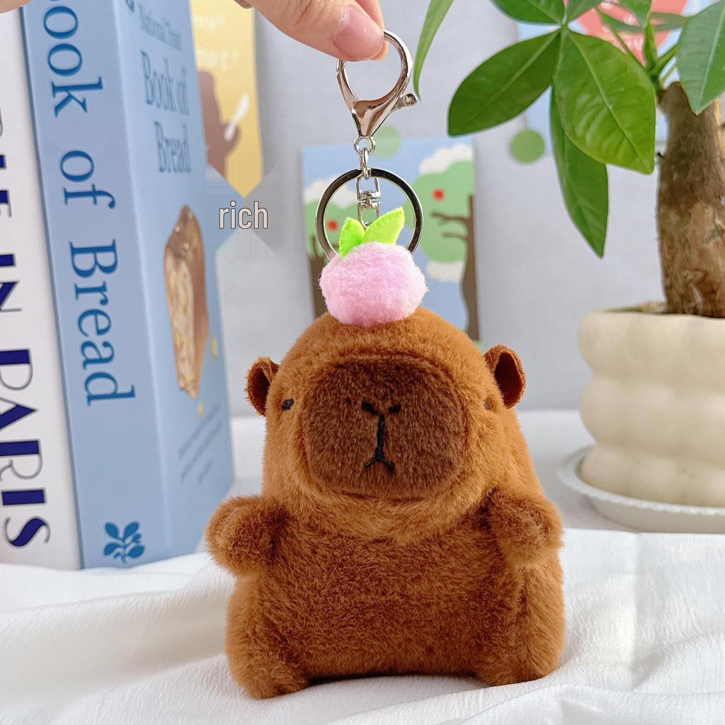 Popular Guinea Pig Plush Keychain - Cute Cavy Backpack Charm & Ornament