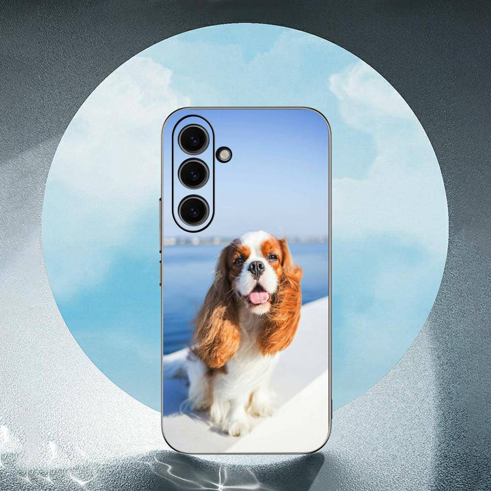 

Cavalier King Charles Spaniel Dog For Samsung Galaxy S25 S24 S23 Ultra S22 S21 Plus S20 Black Soft Silicone Protective Case SamsungS20 5G