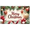 Christmas Decoration Banner Snowflake Pattern Celebration Banner Christmas Party Banner Pine Branch For Family Gathering Indoor