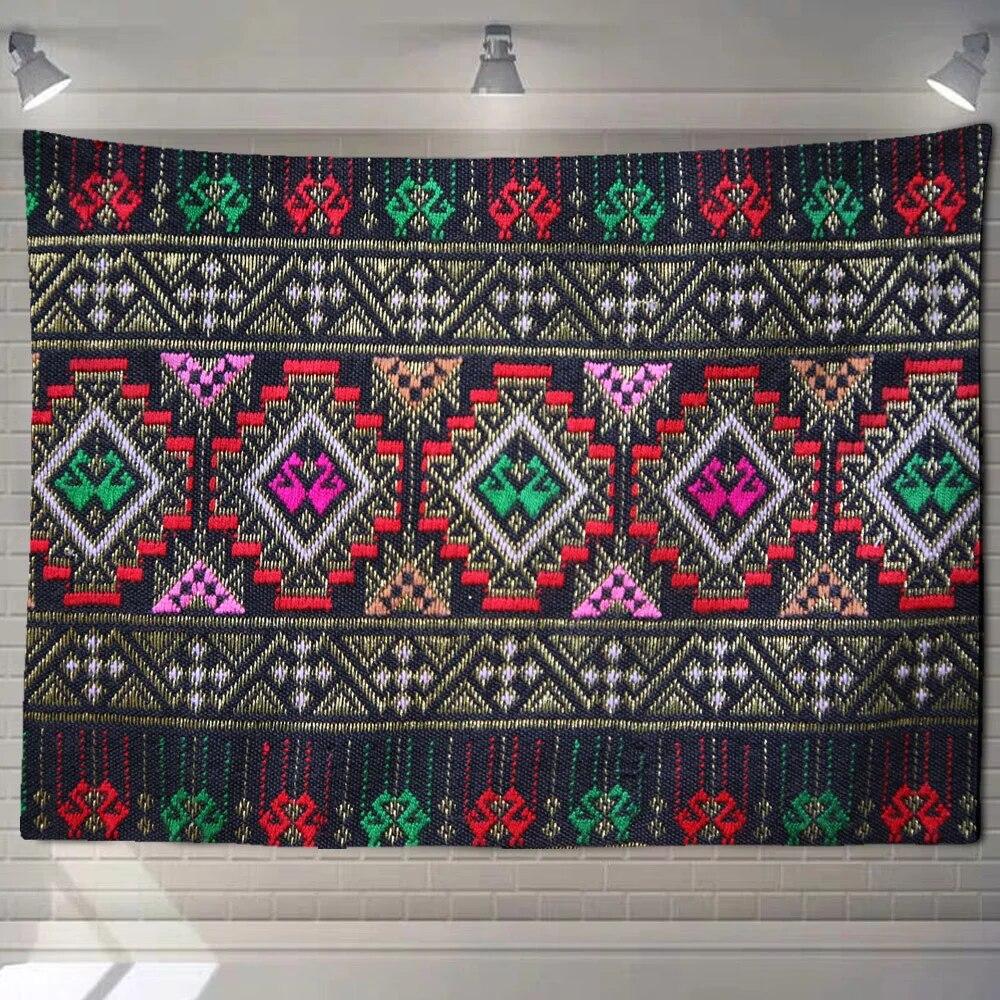 Персидский абстрактный декоративный гобелен с узором мандалы — фото 3