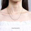 925 Sterling Silver Chopin Necklace Chain for Women & Men - Simple Clavicle Design