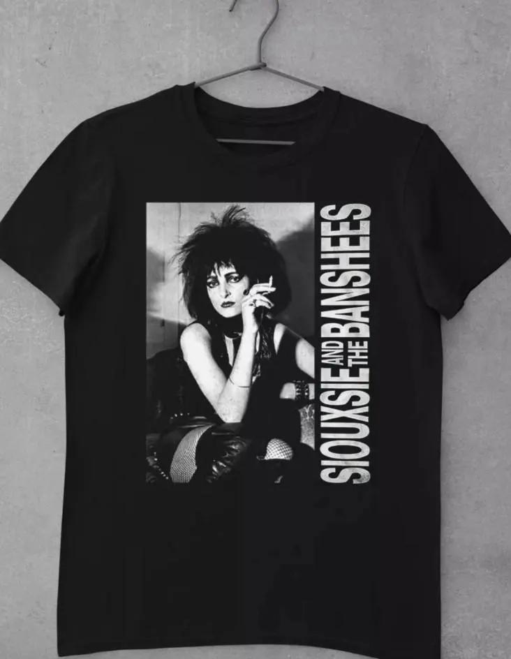 

Siouxsie And The Banshees TShirt Rock Music Shirt Summer Unisexs and Womens Loose and Breathable Tshirt Top S