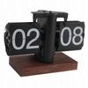 Vintage 24-Hour Tilting Desk Clock with Non-Slip Base