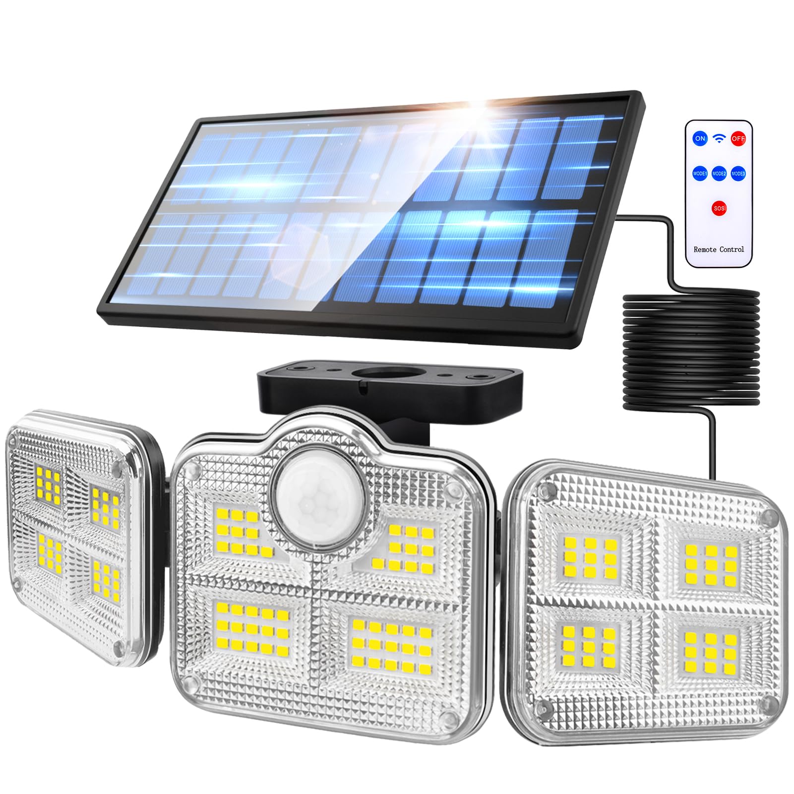 

BST Jyob Solar Light, Outdoor, Waterproof, Sensor Light [2025 New Year Sale, Silver Vapor Coating, Ultra Bright] LED Motion Sensor, Solar Powered,