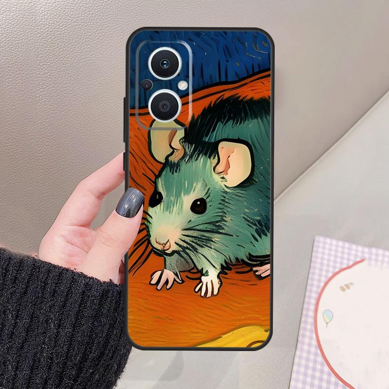 Cute Rattie Rats Funda For OPPO Reno 8 7 Lite 11F 12F 13F 14F 15F 10 12 13 14 Pro OPPO Find X8 X6 X9 Pro Case