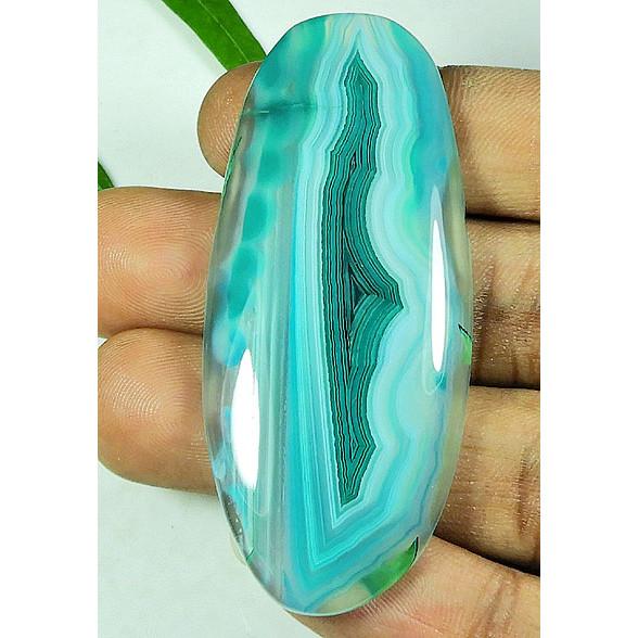 101Cts. Dyed Onyx Agate Oval Shape Cabochon Loose Gemstone 28X65MM SK-4316