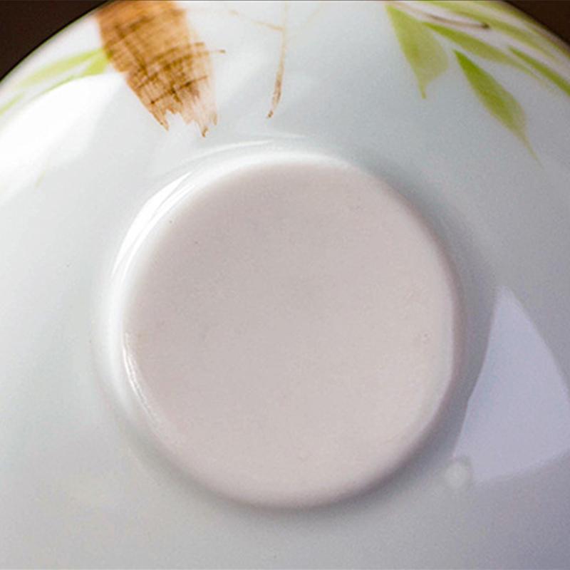 1PC Hand-Painted Small Vase Copperwort Green Dried Flower Arrangement Mini Ceramic Home Soft Furnishings Multi-Style