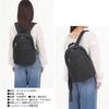 Anes Water-Repellent Backpack, Small, Women's, Twill Fabric, Perfect for Commuting, Black, p838