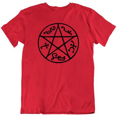 Devils Trap Winchester Supernatural Exorcism Witcher T-Shirt Gift New