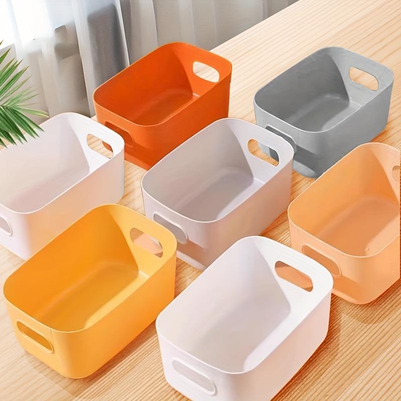 Ensemble de 1 boîte de rangement en plastique blanc - Conteneur carré de haute qualité, étanche et durable, design rectangulaire simple