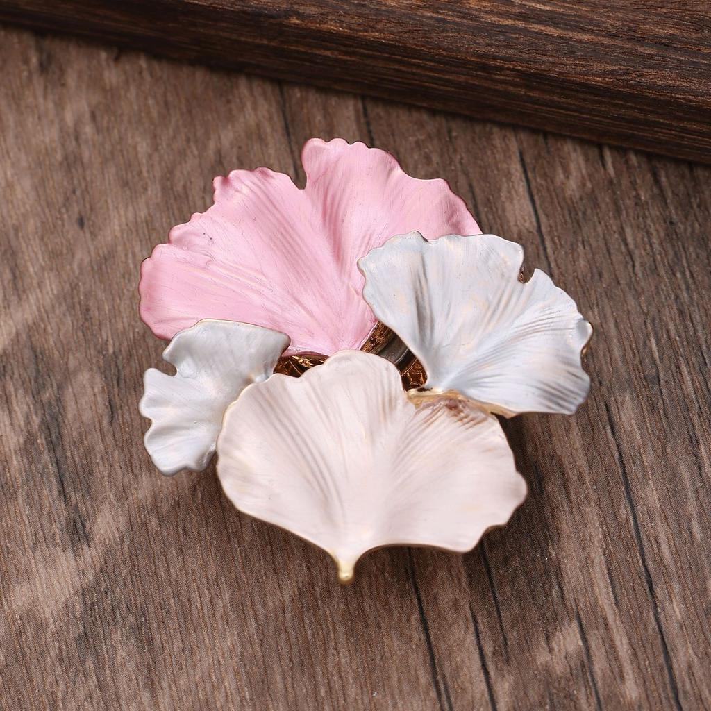 Brosă Magnetică Emailată Ginkgo Biloba, Brosă Magnetică Puternică Premium pentru Petreceri de Banchet pentru Doamne