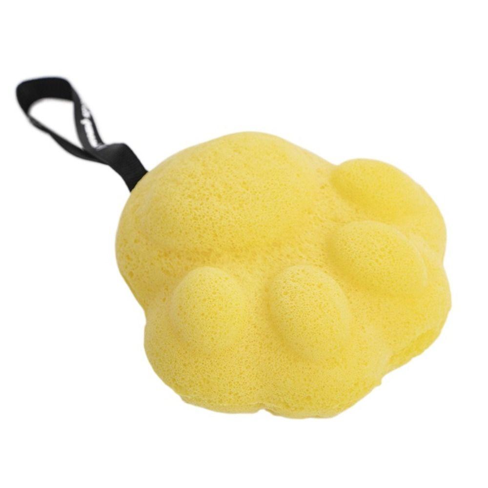 Baby Bath Brush Soft Cat's Paw Shower Balls Scrubbing Dead Skin Remover Baby Bath Sponge Bath PE Cartoon Washes The Earth Home