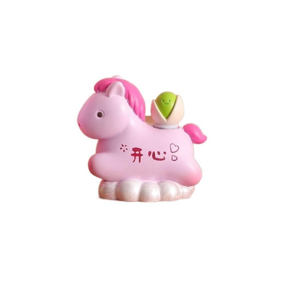 

Resin Horse Figurine Multiclor Zodiac Horse Ornaments Horse Miniature Car Decoratio Style F