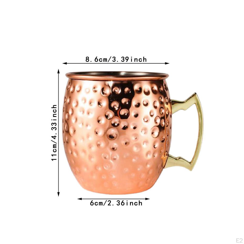 Moscow Mule Mug Stainless Steel Copper Handcrafted for Parties Restaurant Unique Gifts