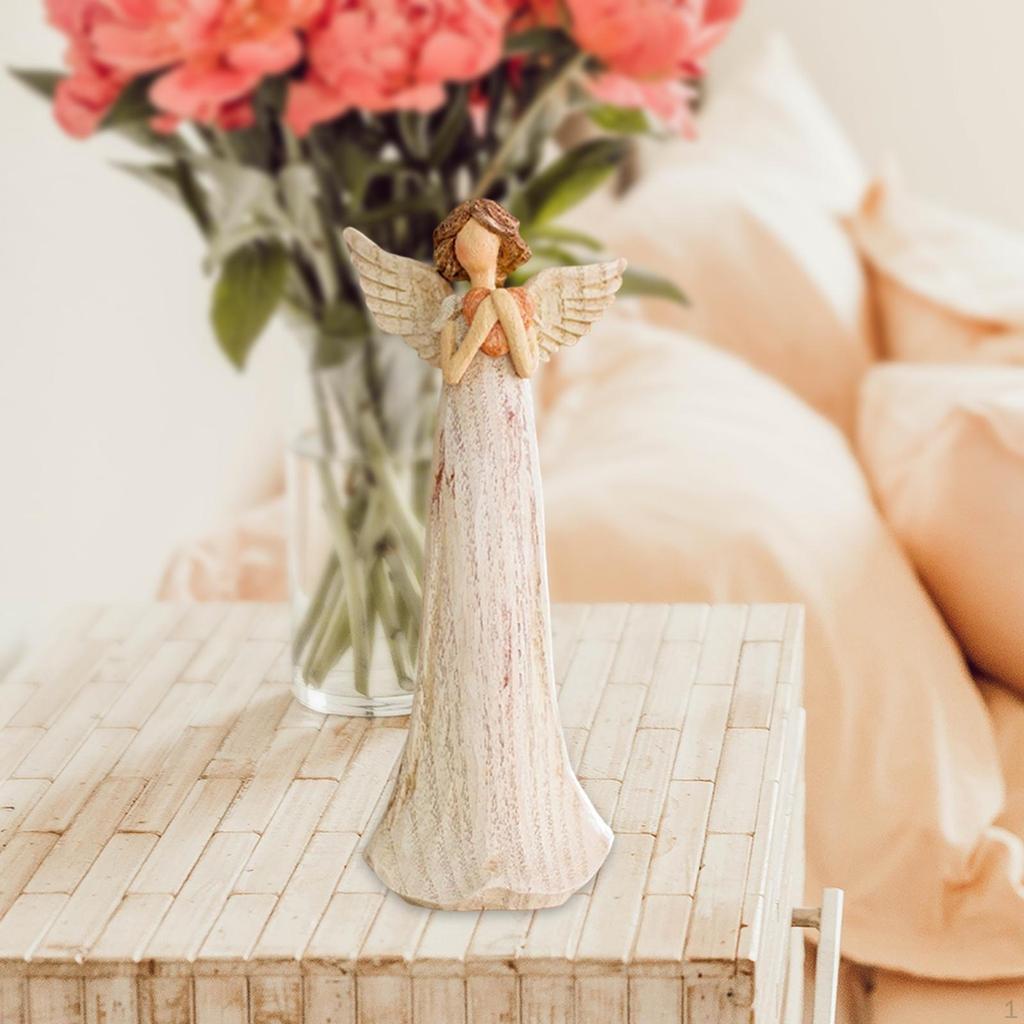 Engel Figur Hand bemalt Ornament dekorative Cherub Figuren für Schrank Tischplatte Bücherregal