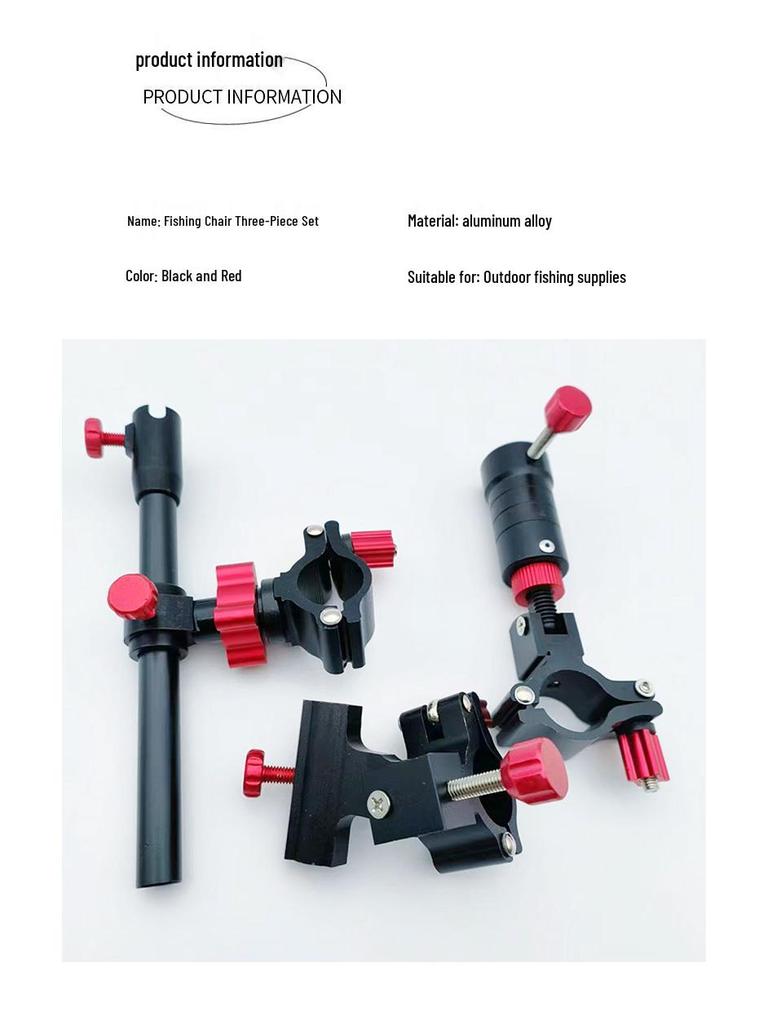 Ensemble Chaise de Pêche Chevalier Européen: Accessoires Universels avec Râtelier de Tourelle, Garde-Poisson et Plateau à Appâts.