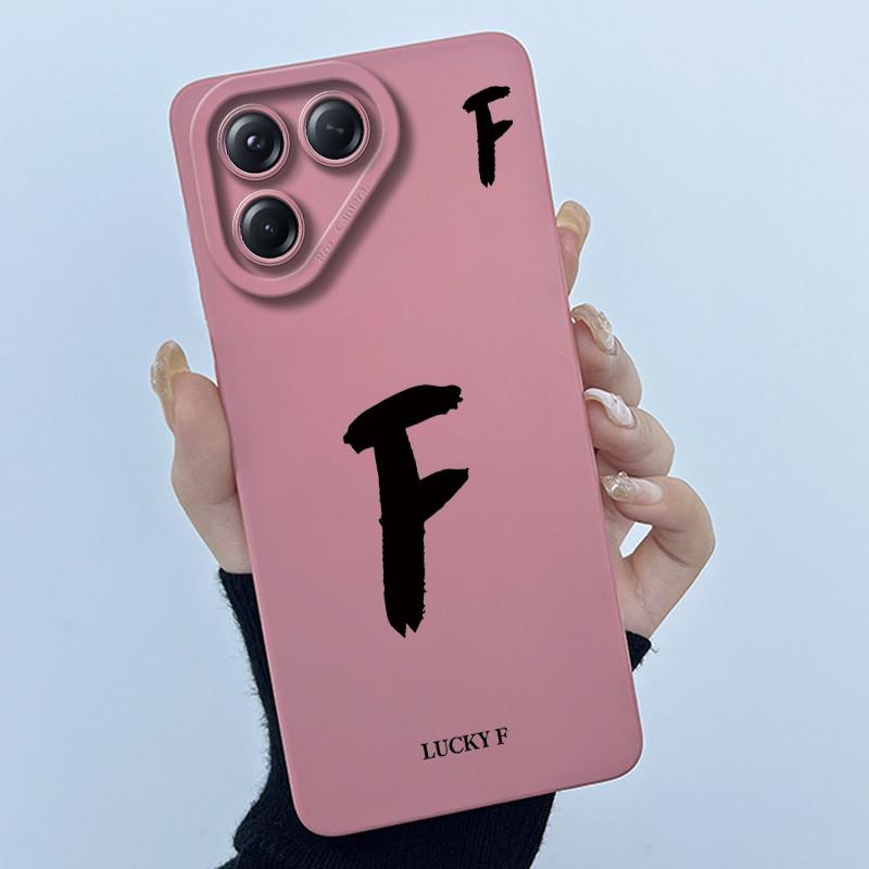 For Tecno Pova 7 4G LJ6 Covers Cases Lucky Simple Letter Couple Silicone Soft Matte Phone Housing for Techno Pova 7 4G Fundas