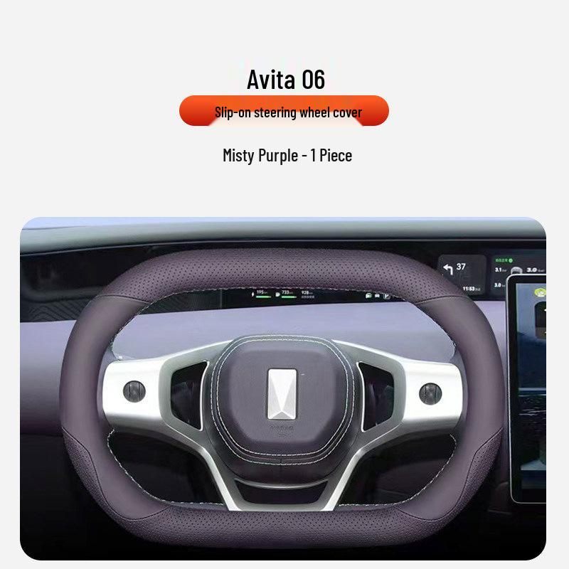 

Cloud Realm Avita 06 Hand-Sewn Suede Steering Wheel Cover - Sweat-Absorbent, Breathable, Wear-Resistant, Durable