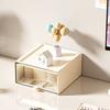 Storage Box Drawer-type Dustproof Container Stackable with Clear Display Case for
