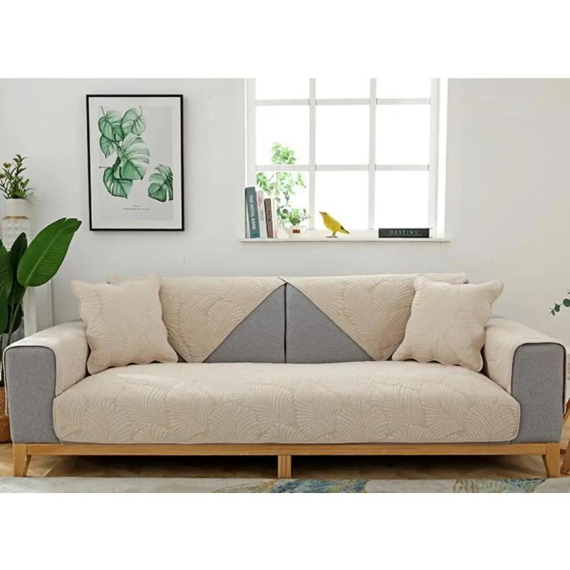 Fashionable And Simple Double-Faced Pure Cotton Sofa Cushion Four All Season universal Anti Slip And Dustproof Sofa Cushion