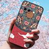 For Google Pixel 9a 3D Relief Flower Emboss Soft Silicone Case Cartoon Painted Back Cover for Google Pixel 9a 9 A 3D Relief Case