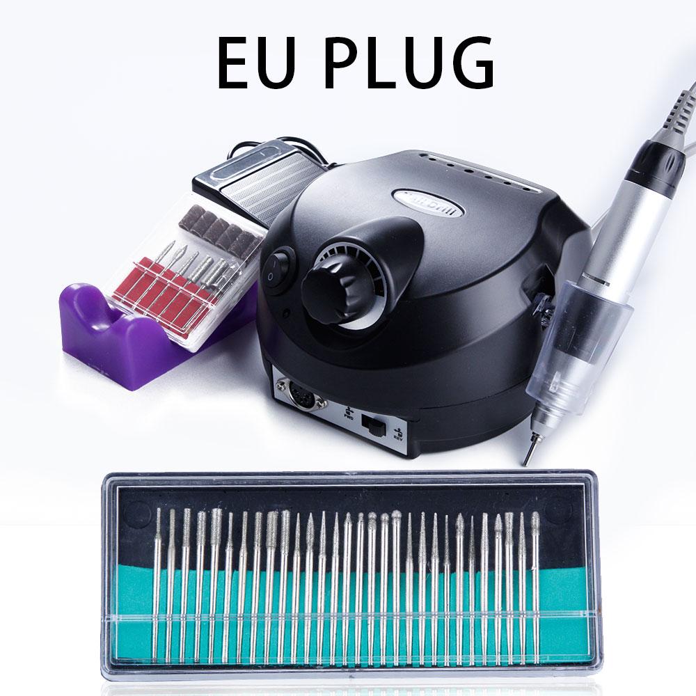 1PC Professionelle Nagel Elektrische Polierer Schleifen Verglasung Maschine Datei Maniküre Nagel Bohrer Set
