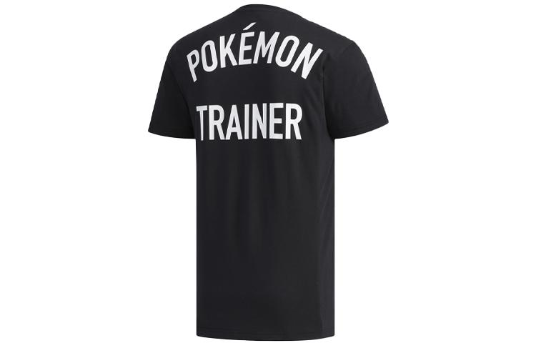 Adidas X Pokemon T Shirts Men s Black Crew Neck Moderate Straight Fit FM6029 M