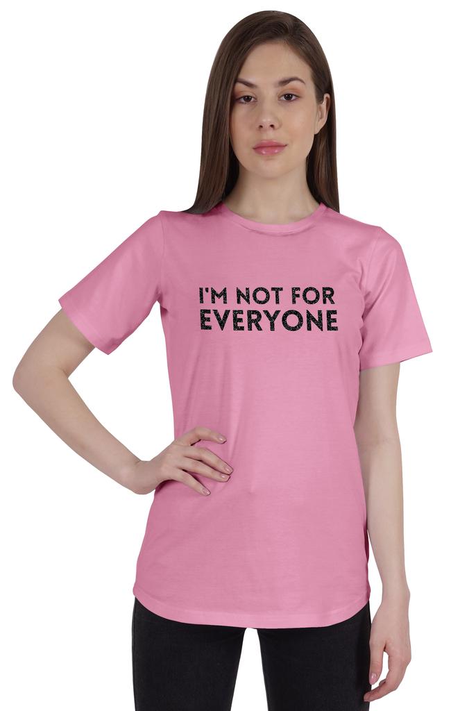 Inkmeso Womens Quote Top   Im Not For Everyone    Graphic Print Tee T-Shirt
