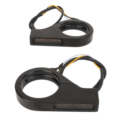 Front Fork LED Turn Signal Light High Brightness Stability Fork Clamp Indicators Lights for 41MM Fork