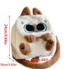 Women Cartoon Cats Crossbody Bag Plush Dolls Shoulder Bag Large Capacity Backpacks Student Casual School Bag for Winter