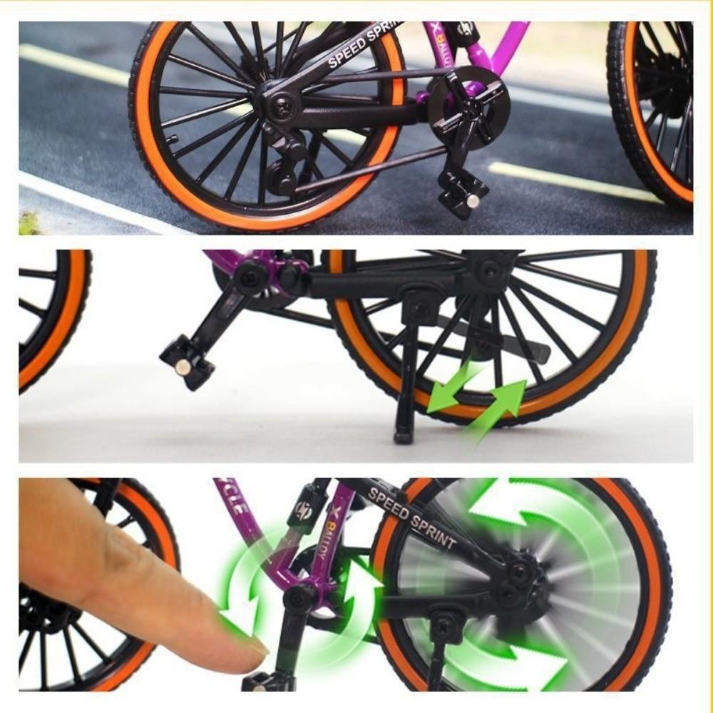 New Alloy Mini Bicycle Model Collection Colorful Simulation Metal Bicycle Mini Miniature Bike Gifts