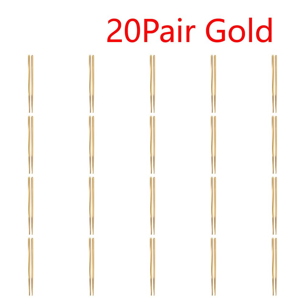 Stainless Steel Reusable Chopsticks Portable Colorful Environmental Protection Food Sticks Anti-skid  Kitchen Tableware Dishware