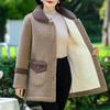 Ladies Thick Fleece Jacket Warm Winter Coat Mid Long Loose Lamb Coat Plus Size Mother Dress Women Autumn Winter