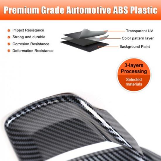 ABS Carbon Fiber Steering Wheel Cover-M Sport For Toyota Highlander XU70 -24