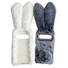 For Google Pixel 10/Pixel 10 Pro Case Plush Cute Bunny Winter Fluffy TPU Phone Cover