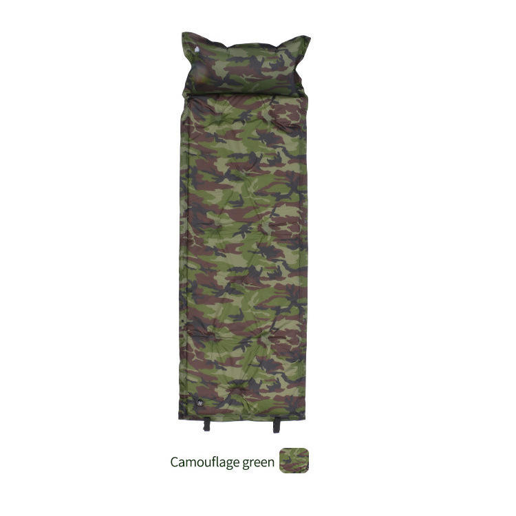 Custom Logo Single Automatic Inflatable Sleeping Mat Outdoor Moisture-proof Camping Mat Inflatable Pad